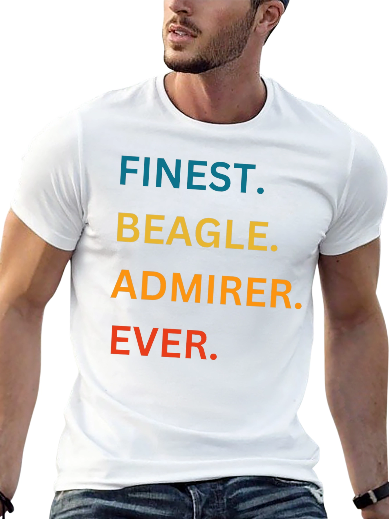 Finest Beagle Admirer Ever Black T-Shirt