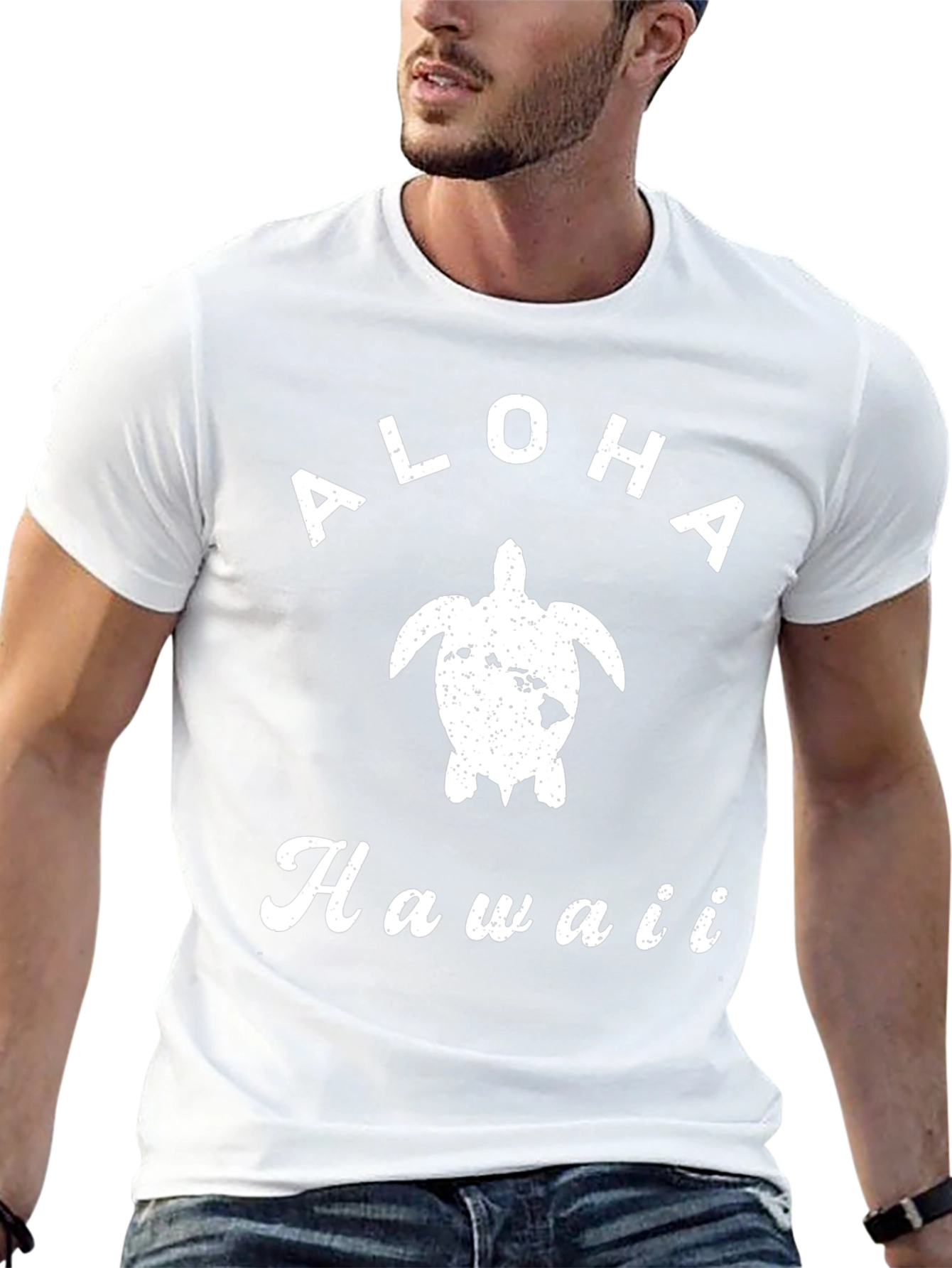 Aloha Hawaii Turtle Graphic T-Shirt