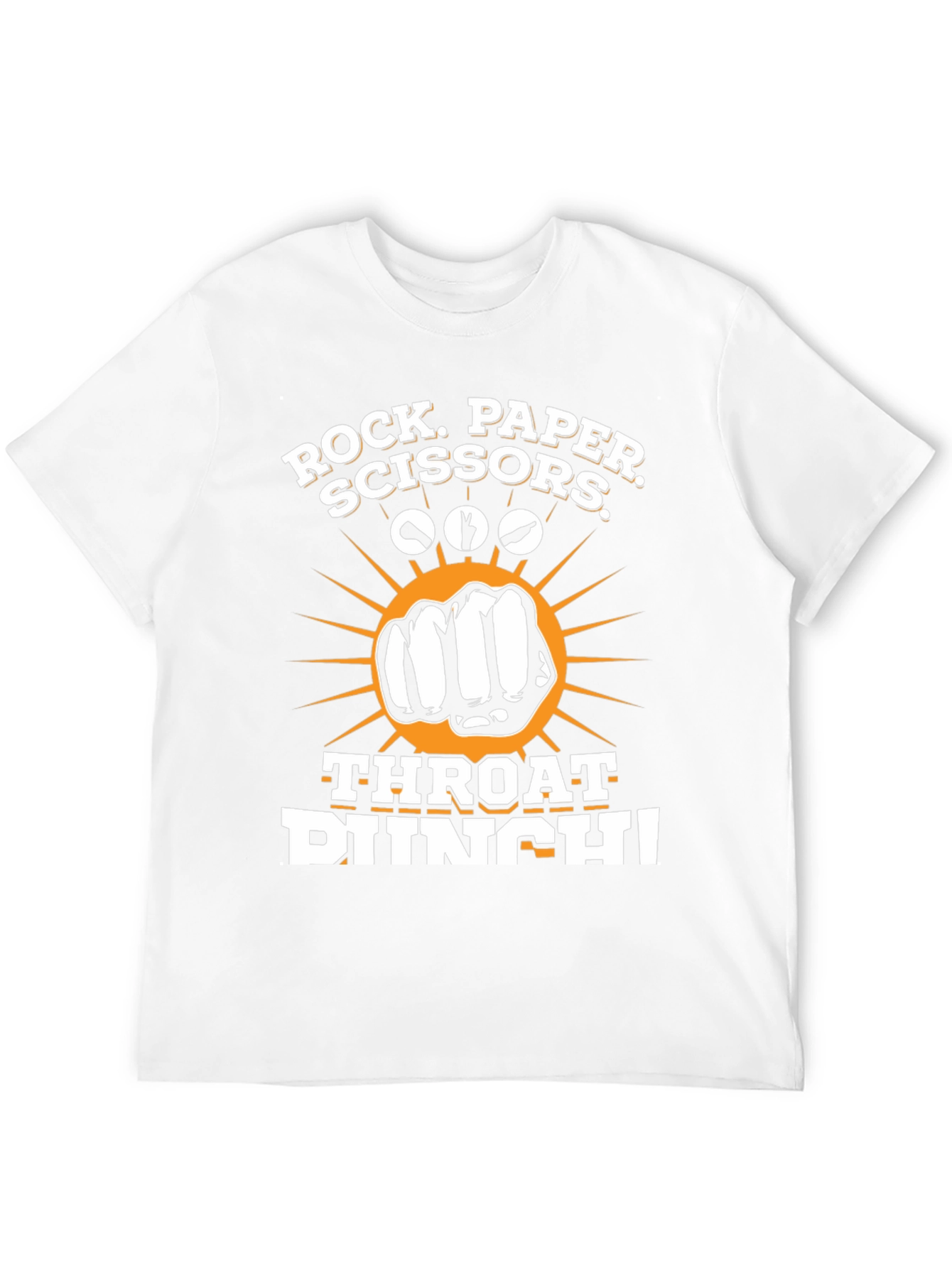Rock Paper Scissors Throat Punch Funny T-Shirt