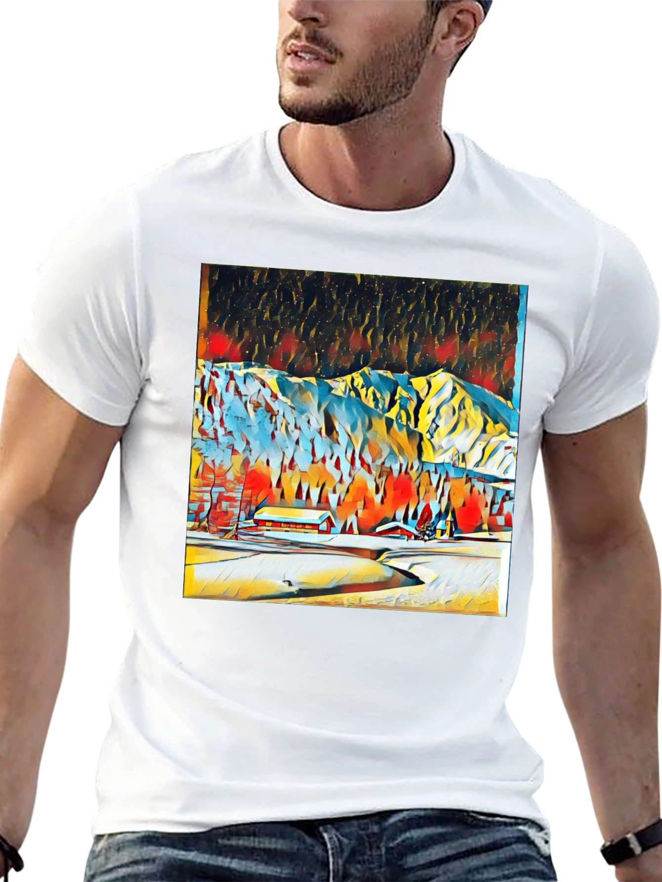 Winter Mountain Art Tee