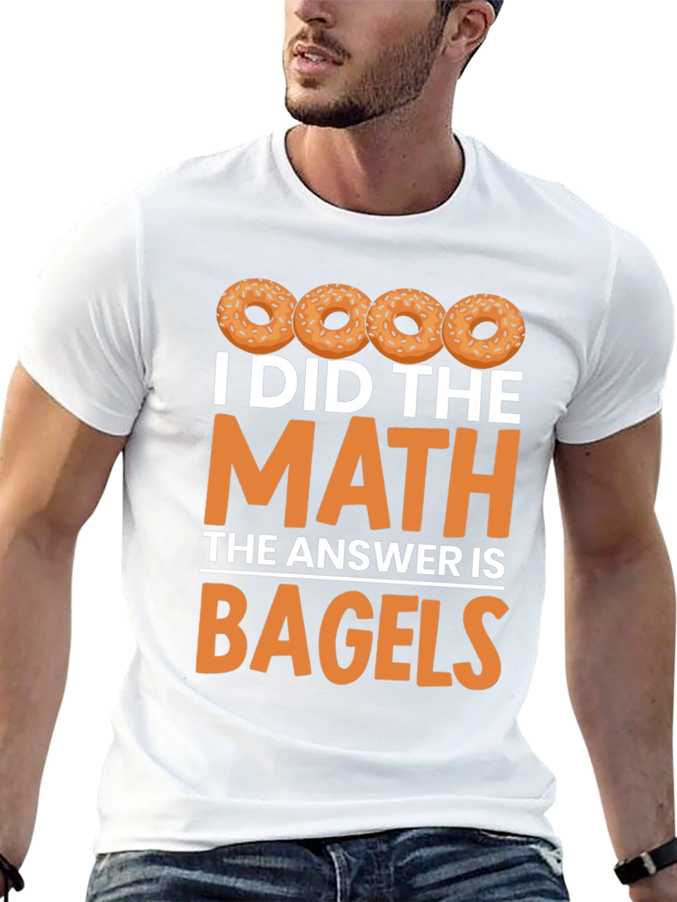 I Did the Math: Bagels Graphic T-Shirt