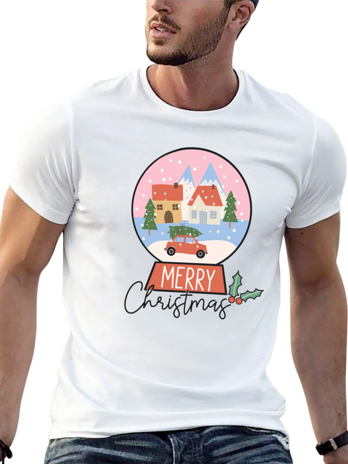 Merry Christmas Snow Globe T-Shirt