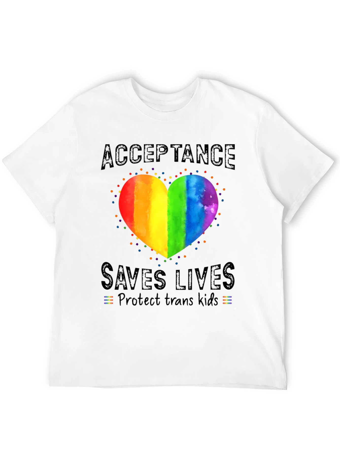 Acceptance Saves Lives LGBTQ+ T-Shirt