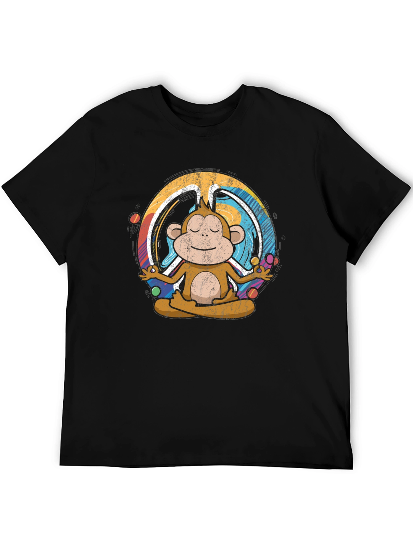 Meditating Monkey T-Shirt - Peace & Zen Style