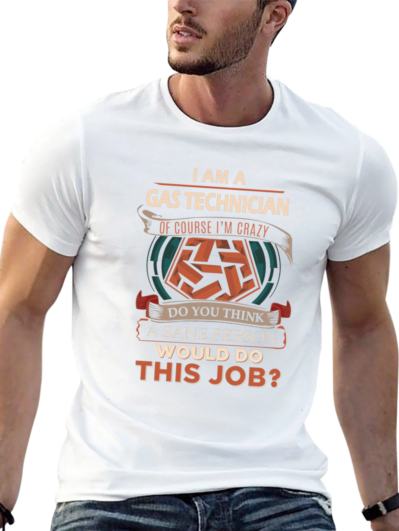 Gas Technician Crazy Job T-Shirt