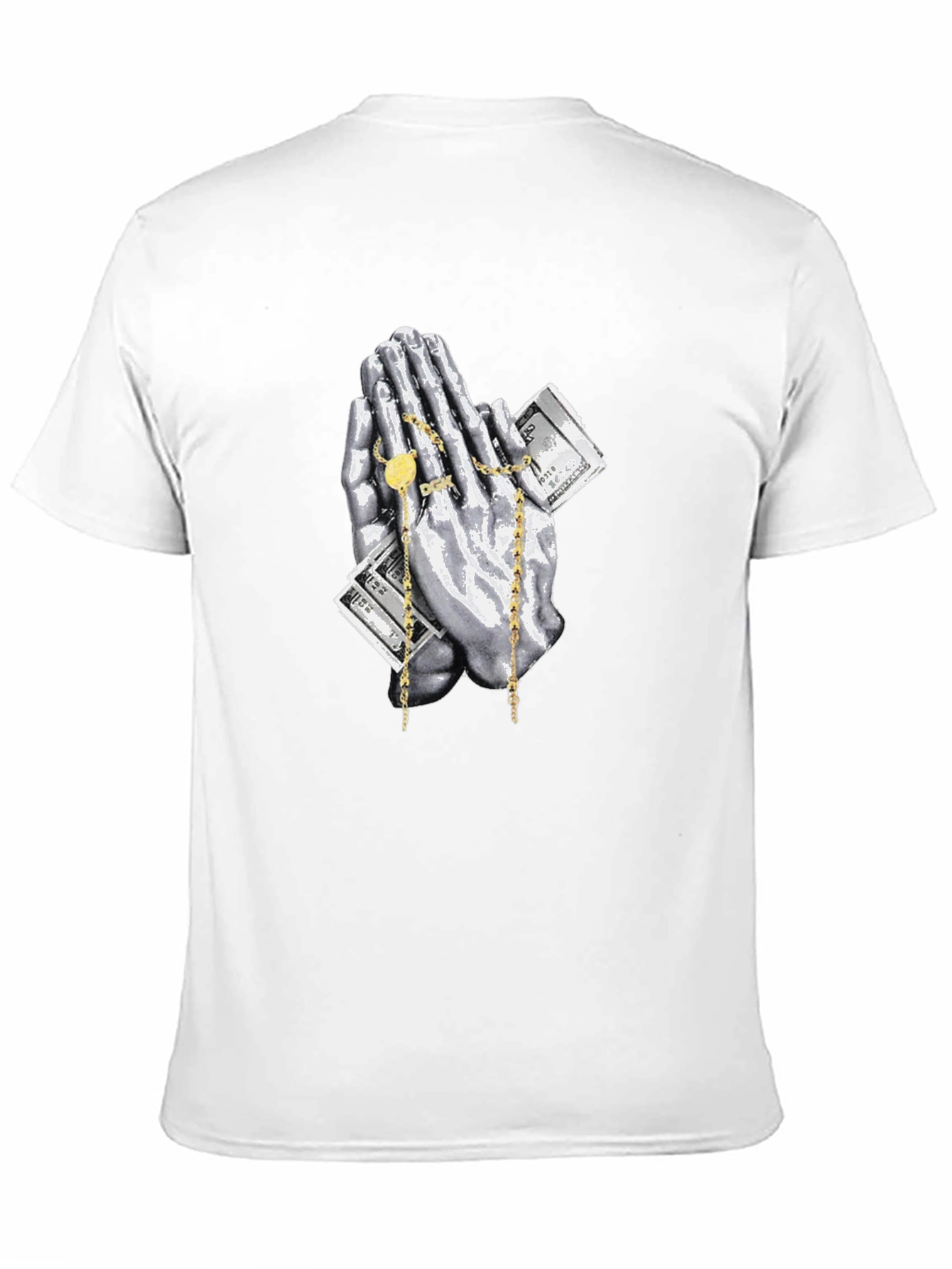 Praying Hands Money Graphic Tee