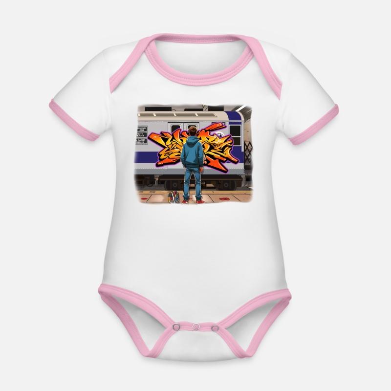 AI Teen in Underground Subway Layup - Faded Border