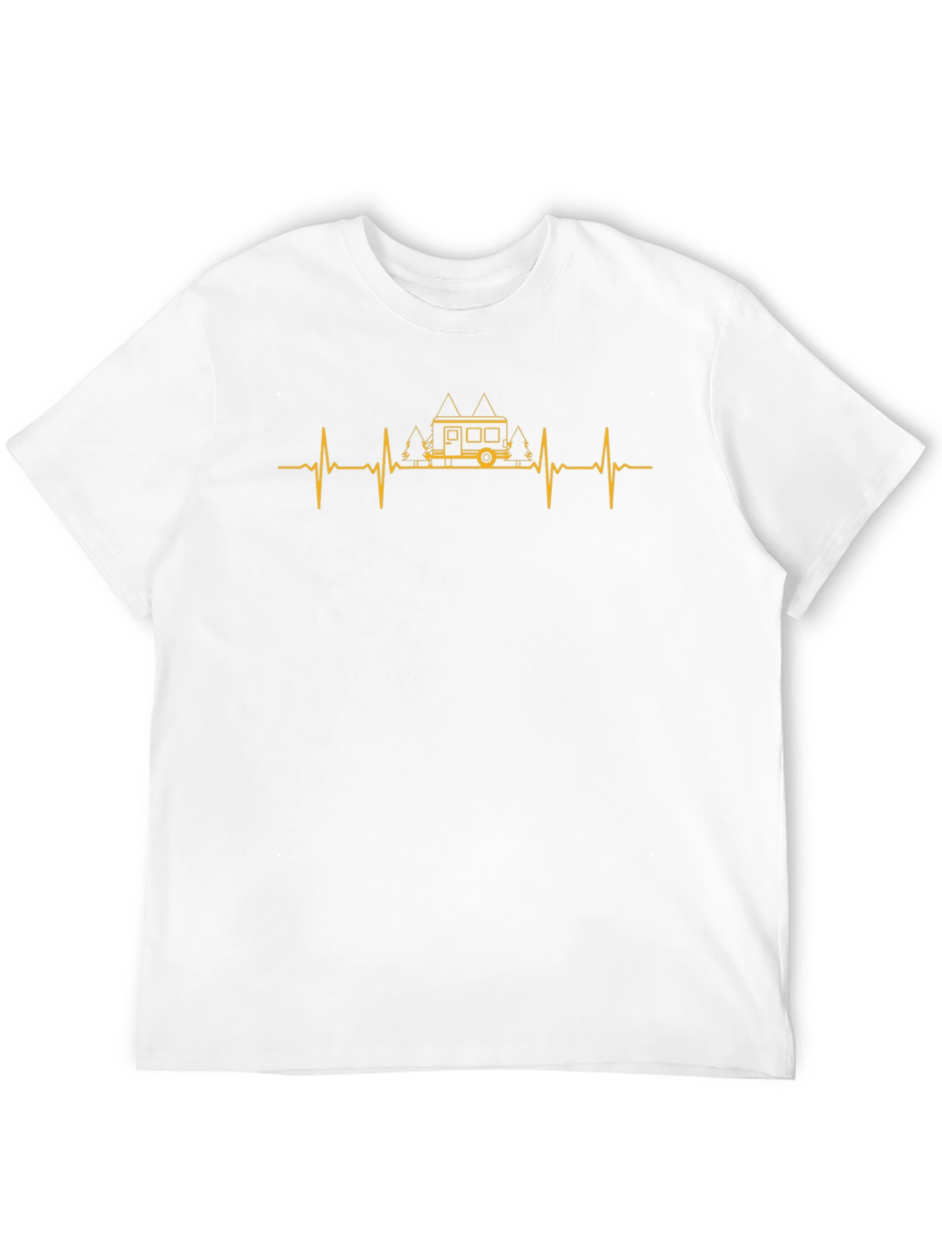 Camping Heartbeat Graphic Tee - Adventure Awaits!