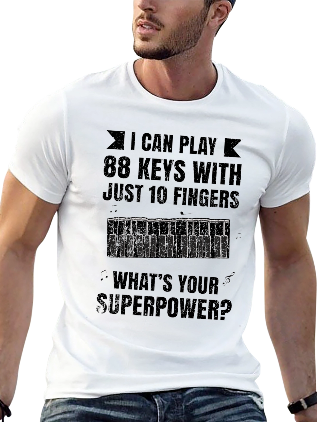 I Can Play 88 Keys T-Shirt - Superpower Tee