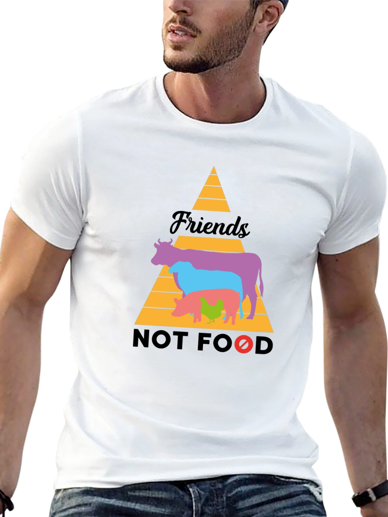 Friends Not Food Vegan T-Shirt