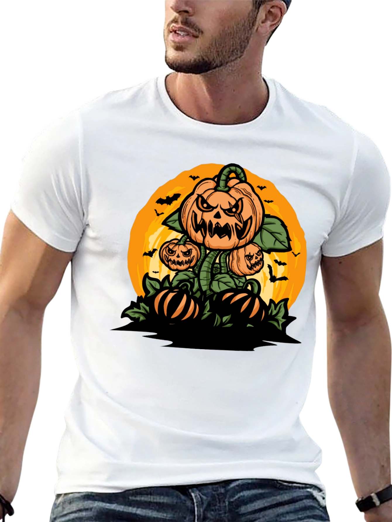 Halloween Pumpkin Patch Graphic Tee