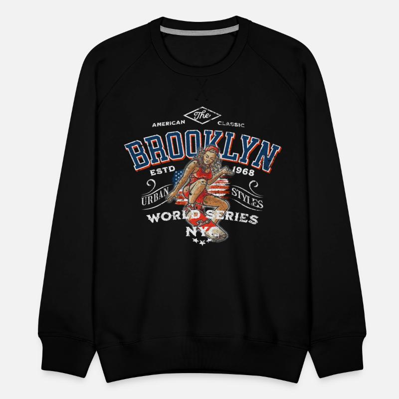 Brooklyn Skateboard Girl Vintage Design