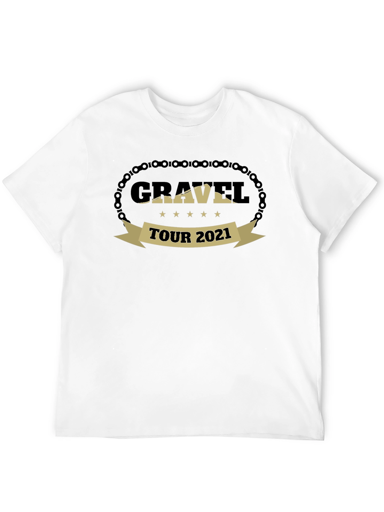Gravel Tour 2021 Black T-Shirt