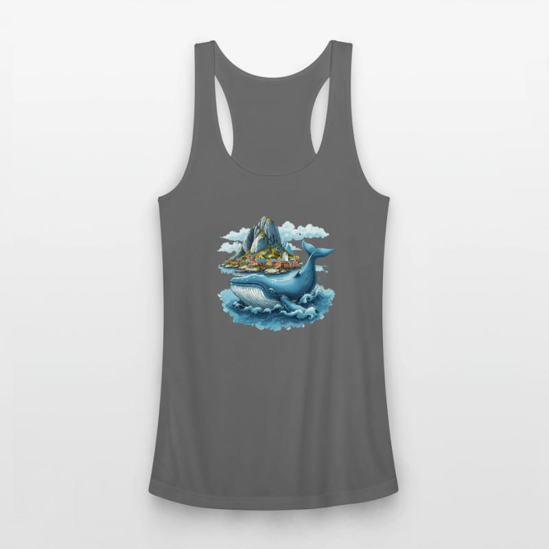 Coastal Village and Giant Whale Scandinavia