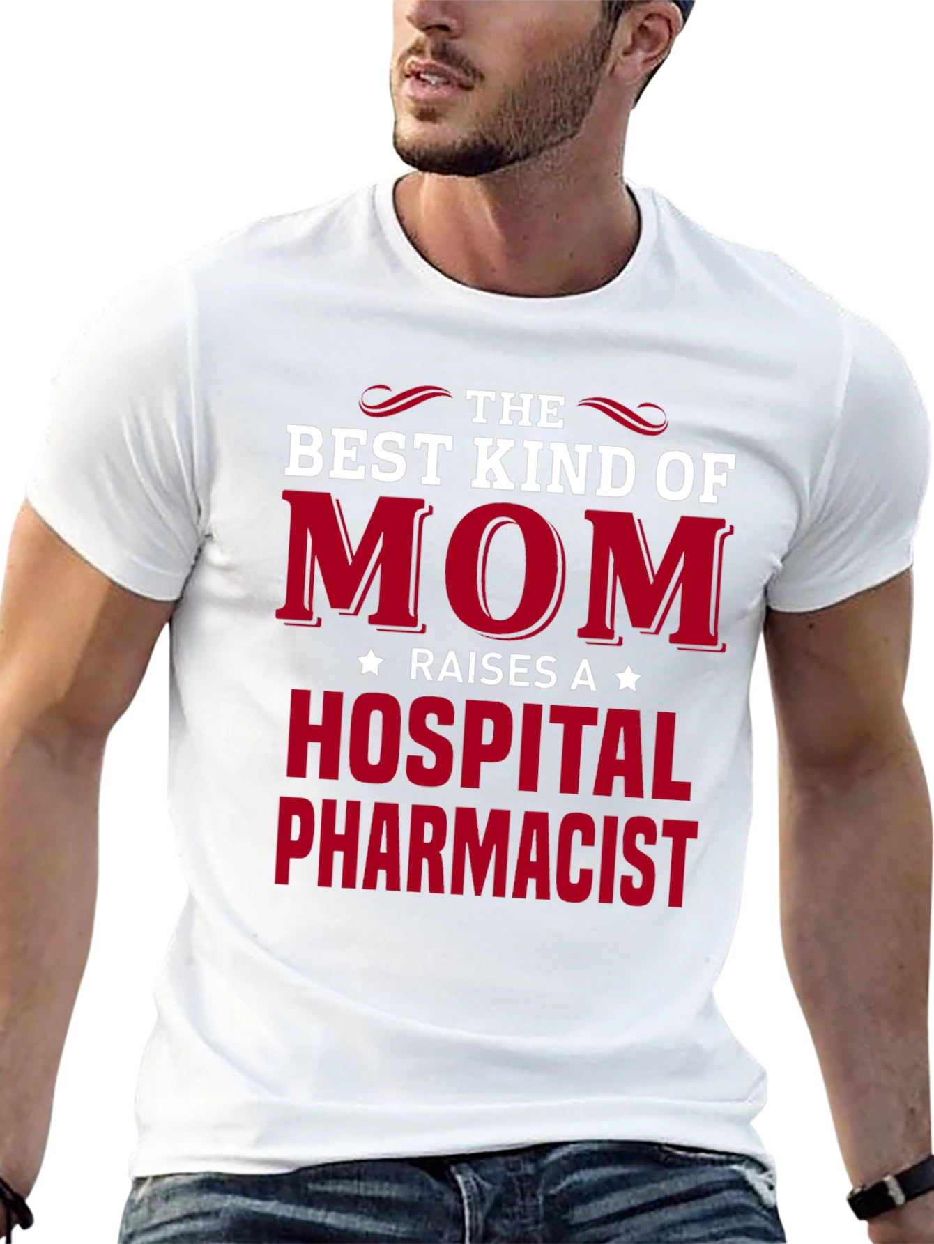 Best Kind of Mom Hospital Pharmacist Graphic T-Shirt