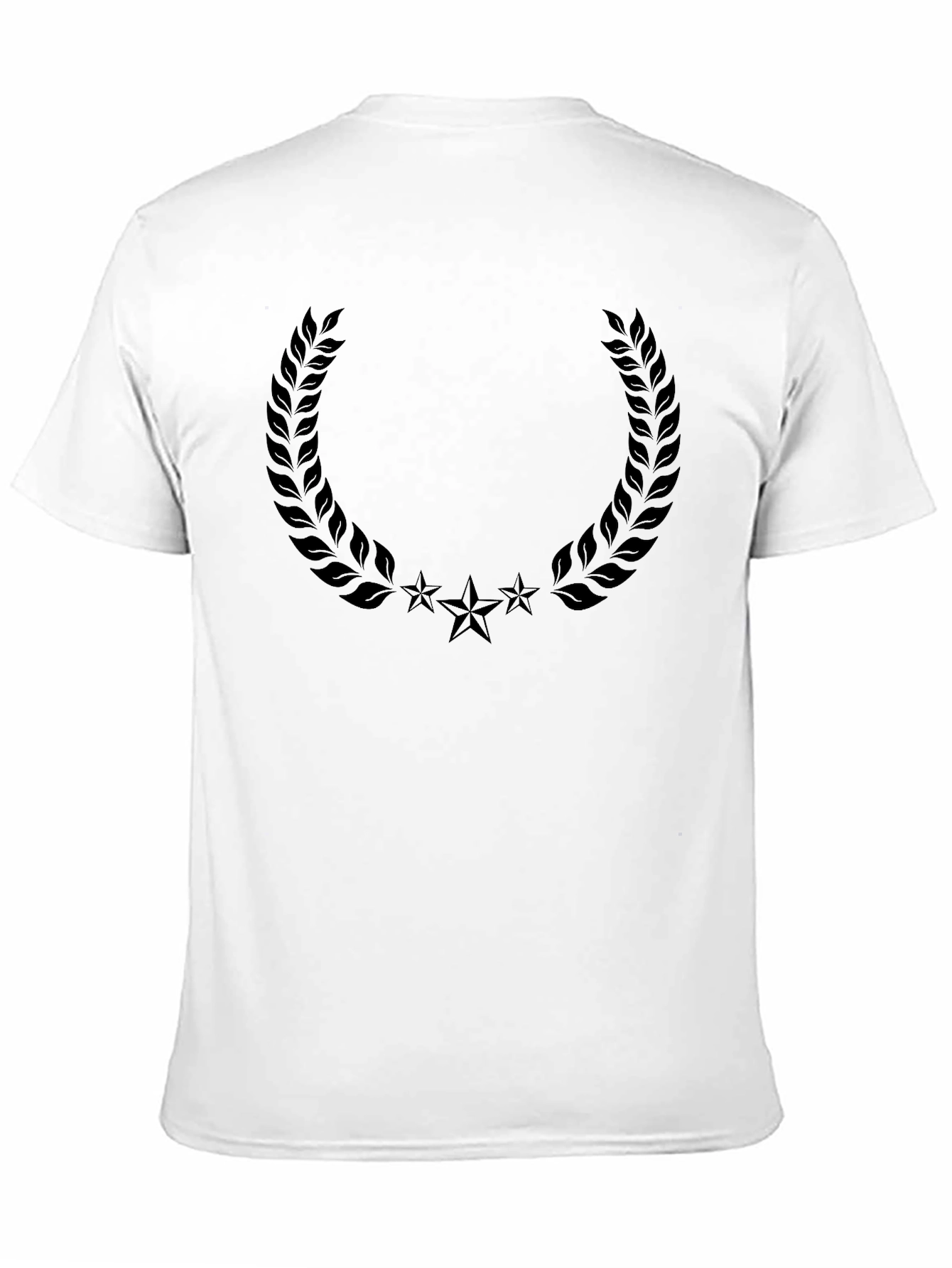Black Laurel Wreath Star Graphic Tee