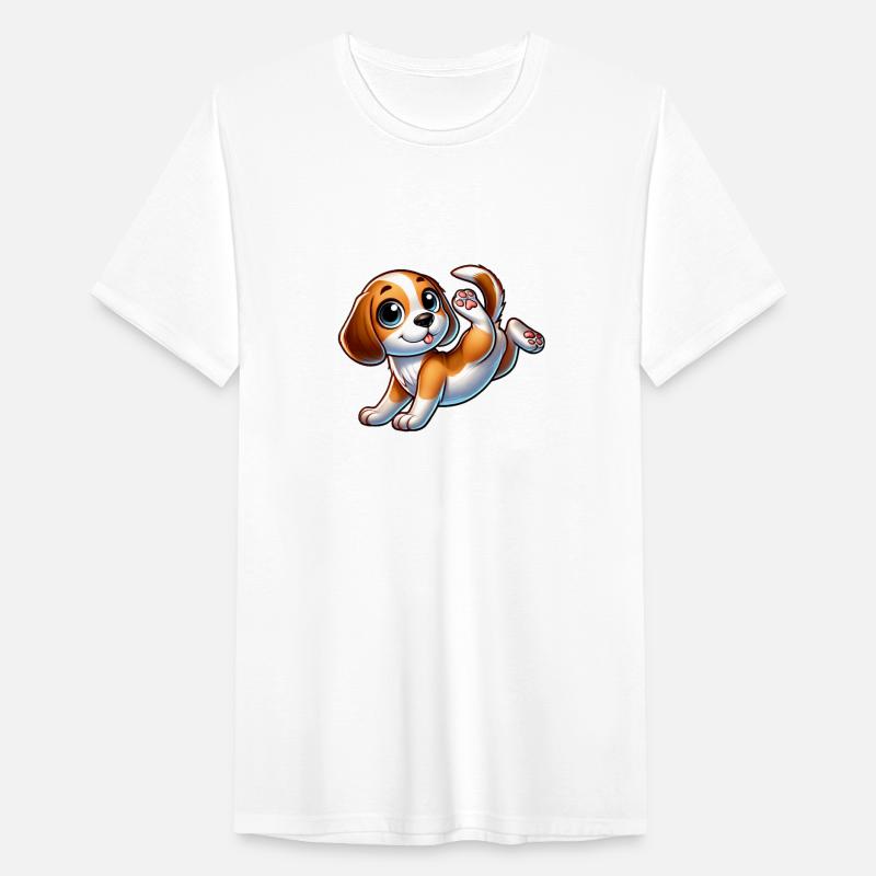 Cute Beagle Handstand Breakdance Sport Cartoon