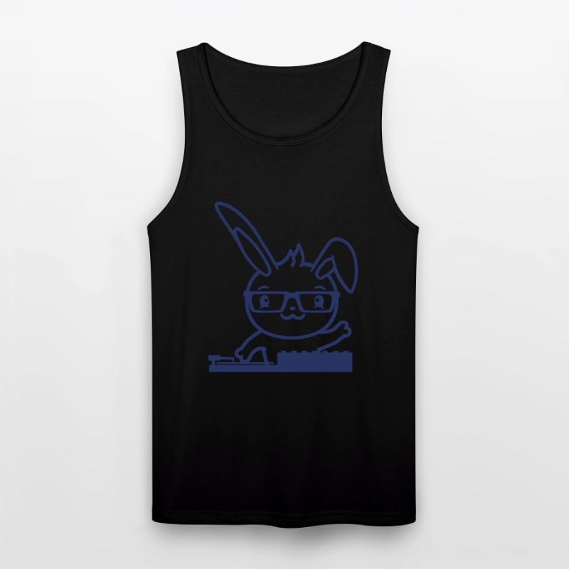 Cute Bunny DJ Rabbit Turntable Mixer Music Party