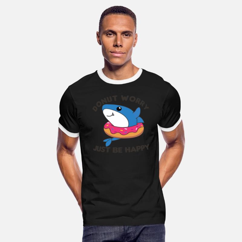 Cute Shark Funny Animals In Donut Pink
