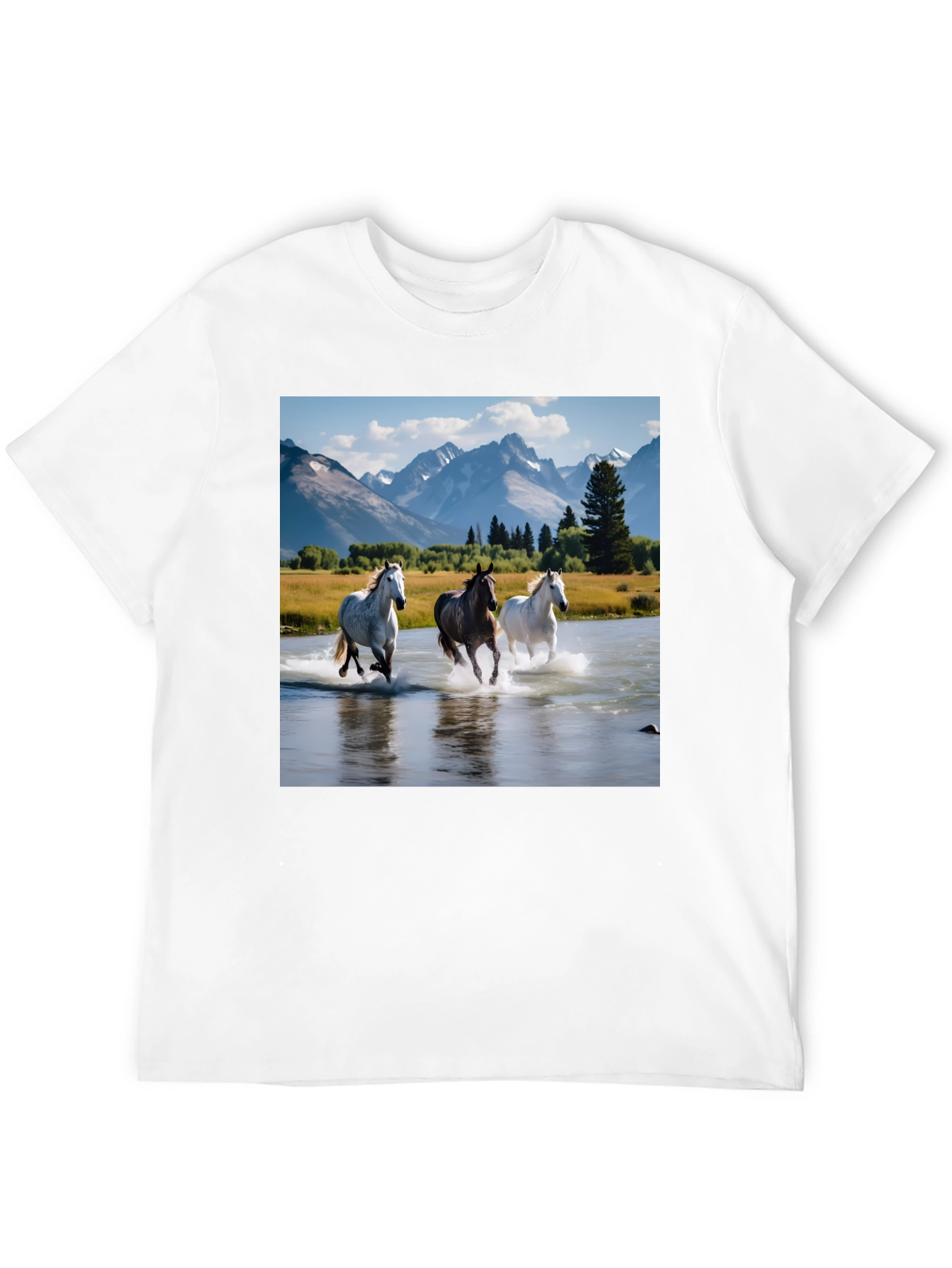 Horse River T-Shirt - Graphic Tee