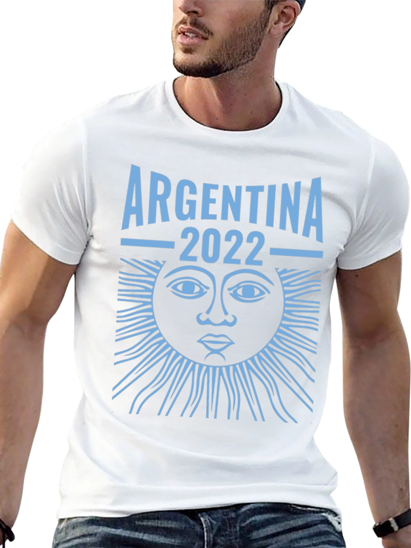 Argentina 2022 T-Shirt Sun Graphic Tee