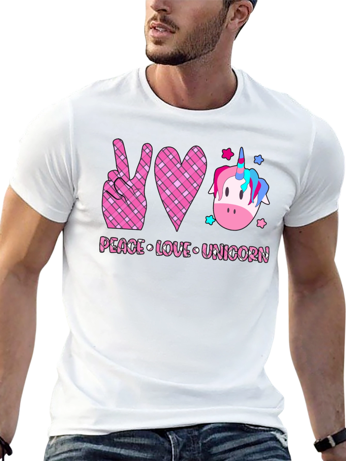 Peace Love Unicorn Graphic Tee
