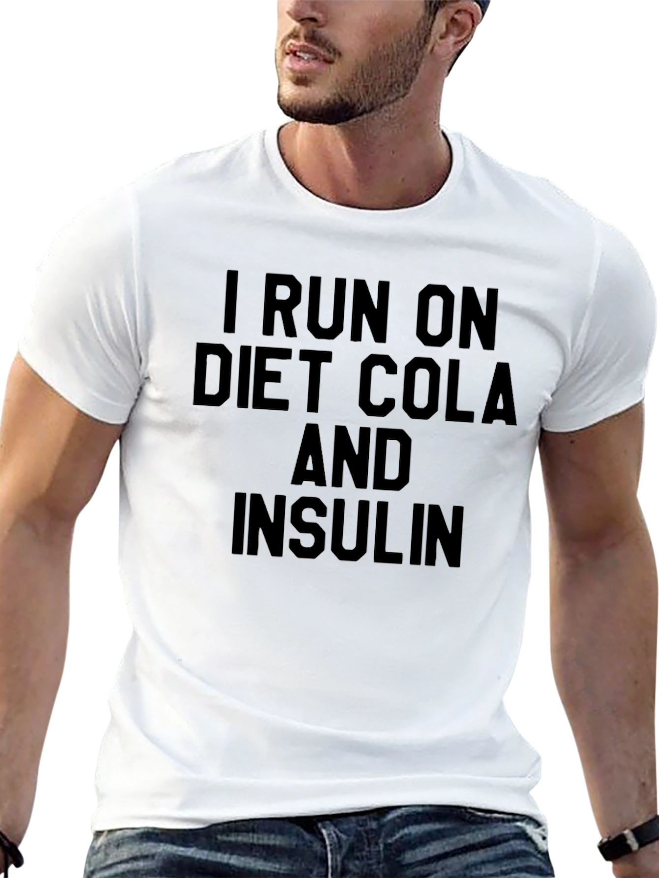 I Run on Diet Cola and Insulin Graphic Tee