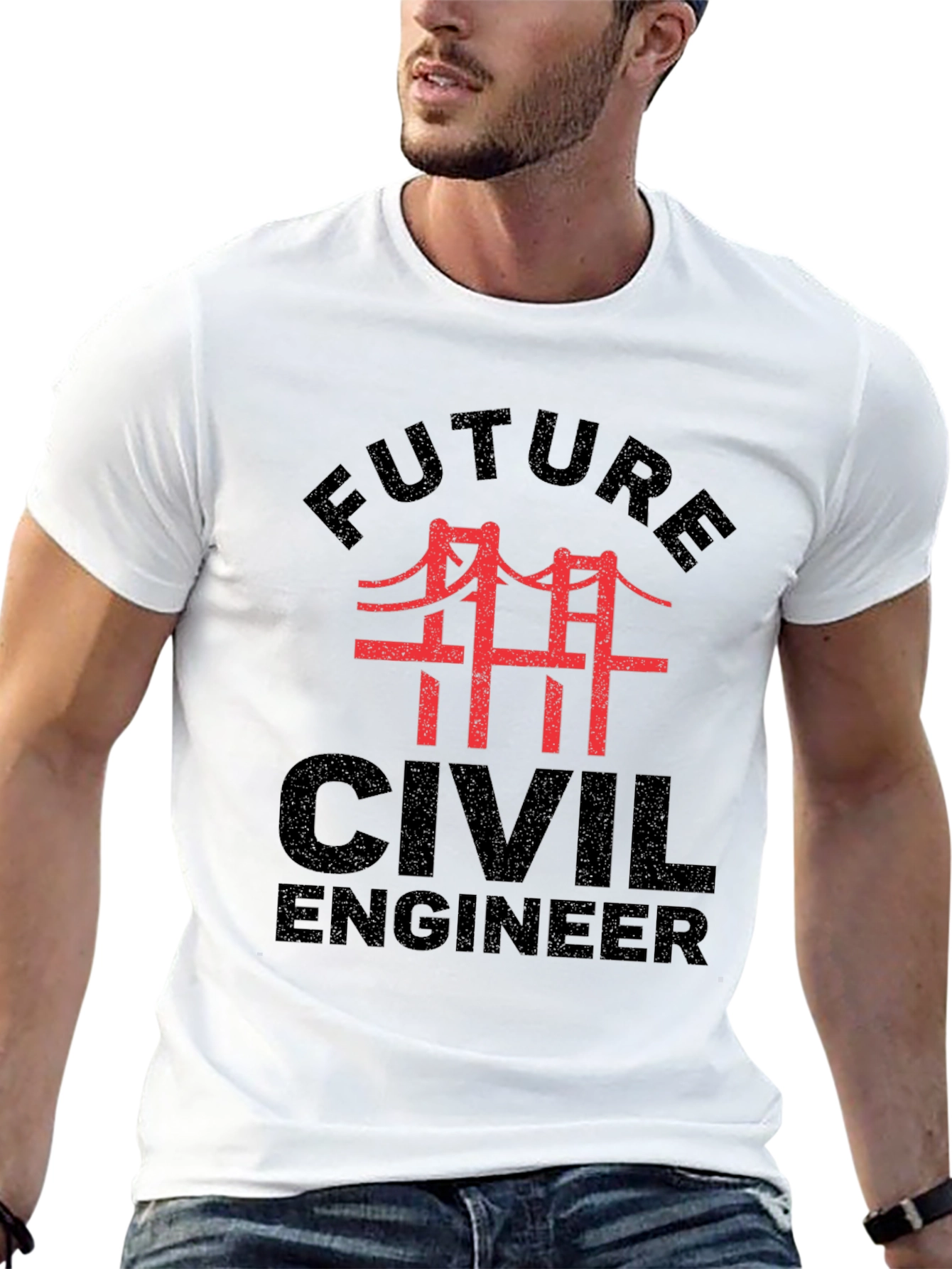Future Civil Engineer Black T-Shirt