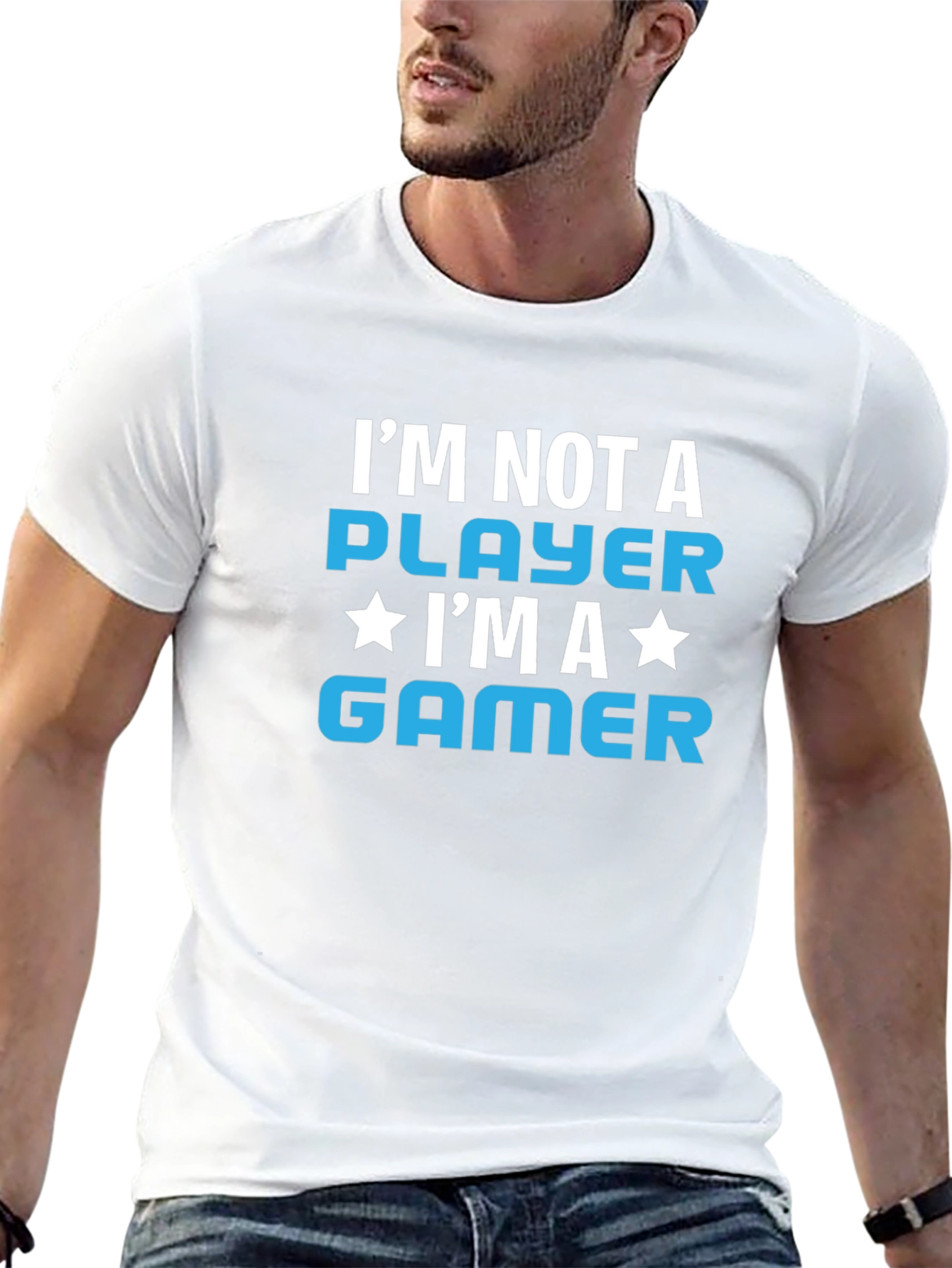 Im Not A Player Im A Gamer Graphic T-Shirt