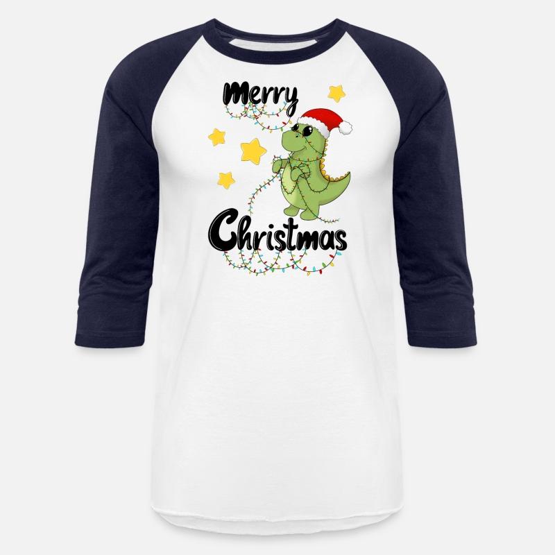 Dino celebrates christmas - Merry Christmas black