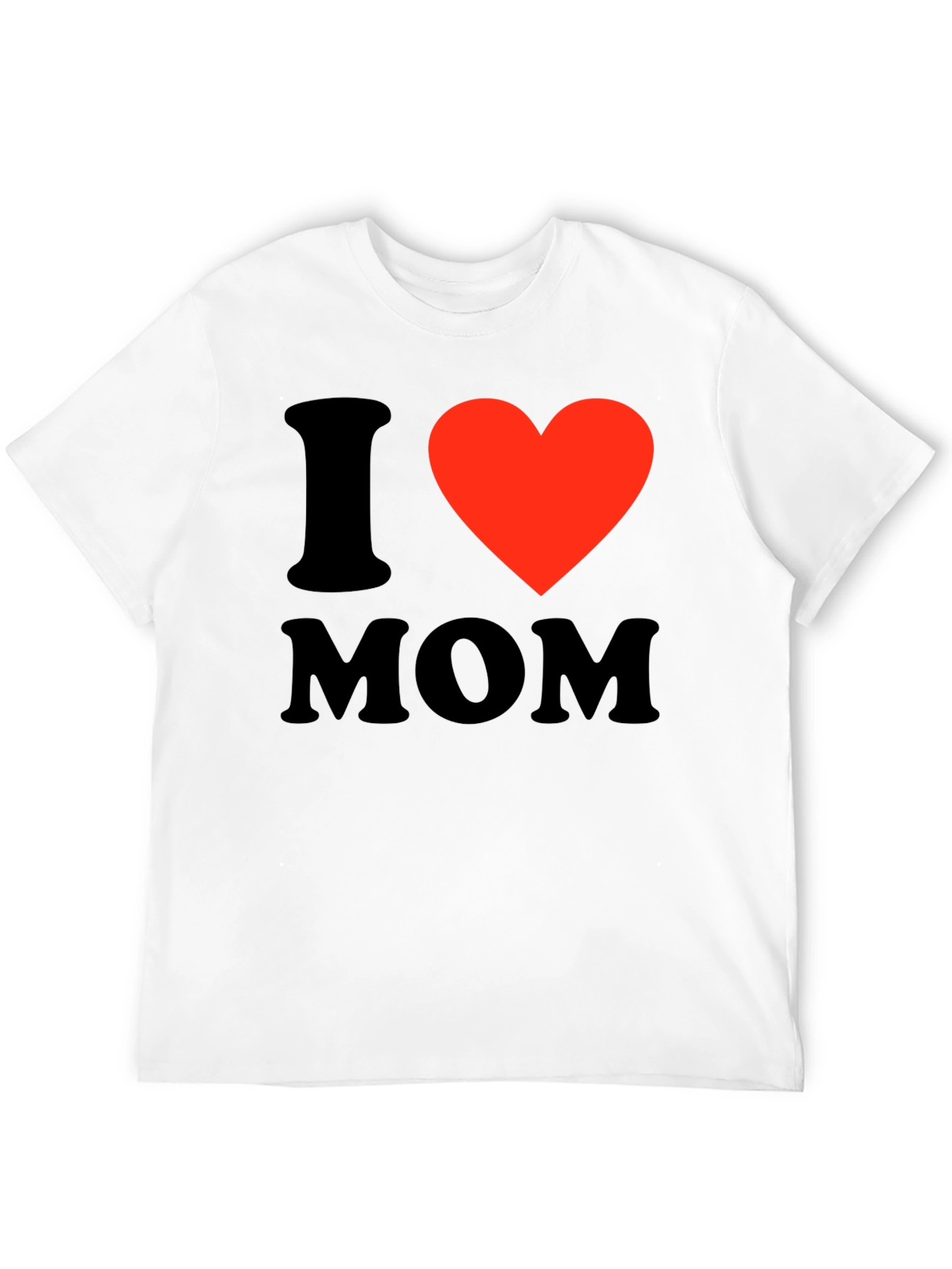 I Heart Mom Black T-Shirt - Express Your Love!