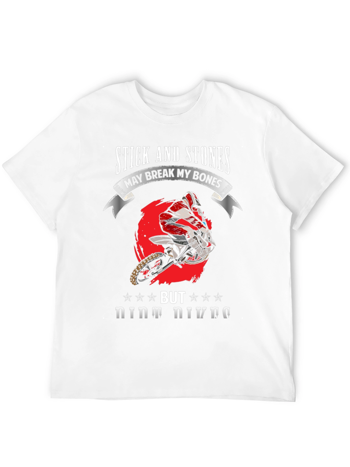 Stick and Stones Dirt Bike Graphic Tee