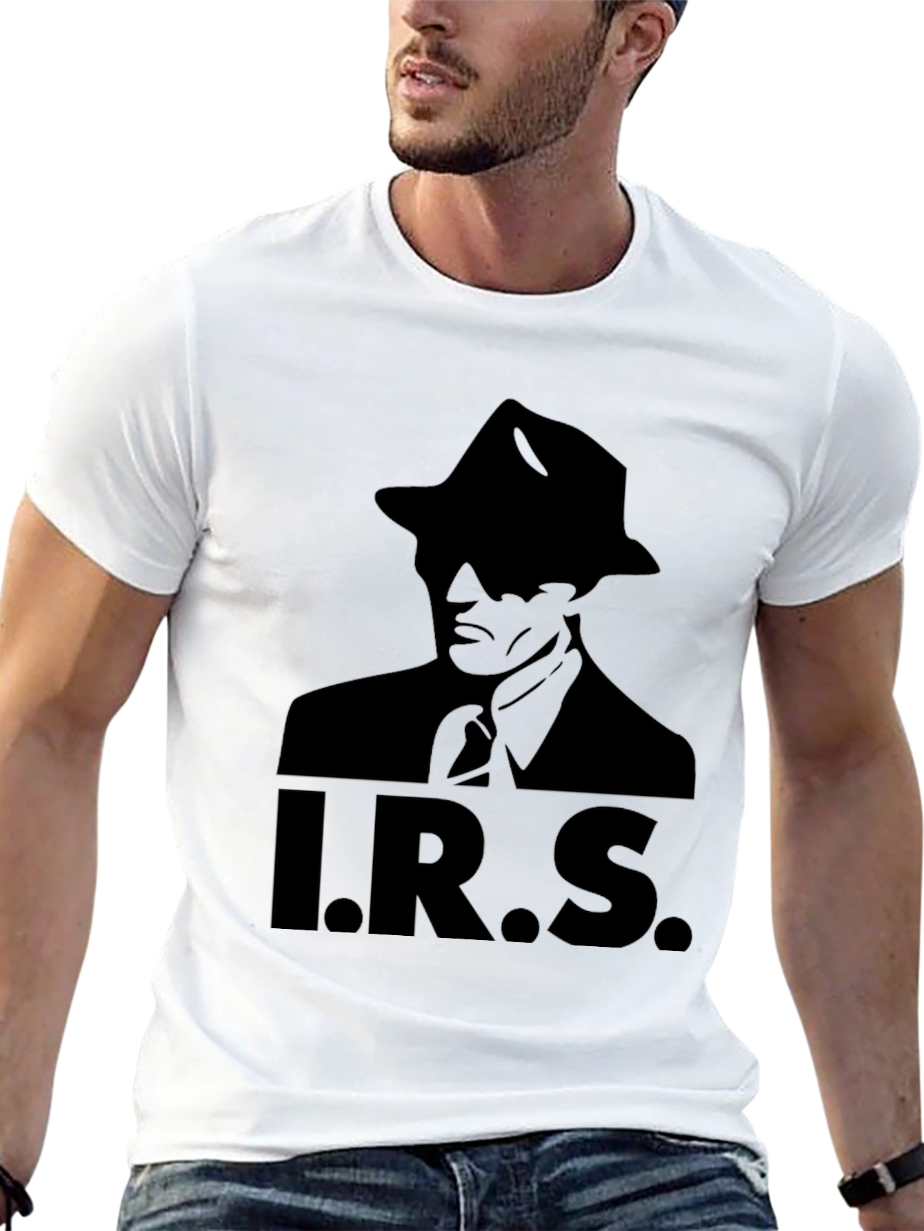 IRS Silhouette Graphic Black T-Shirt
