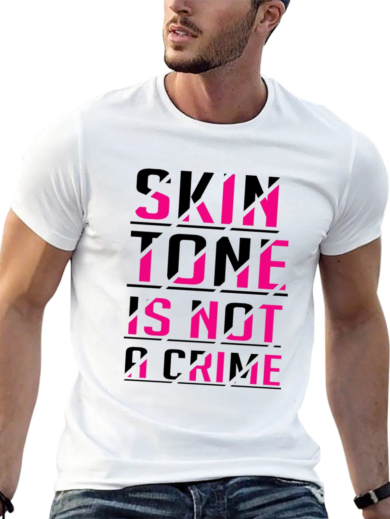 Skin Tone Is Not A Crime Black Tee