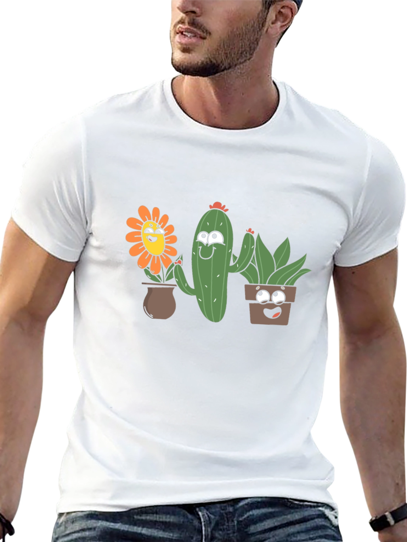 Cute Cartoon Plant T-Shirt