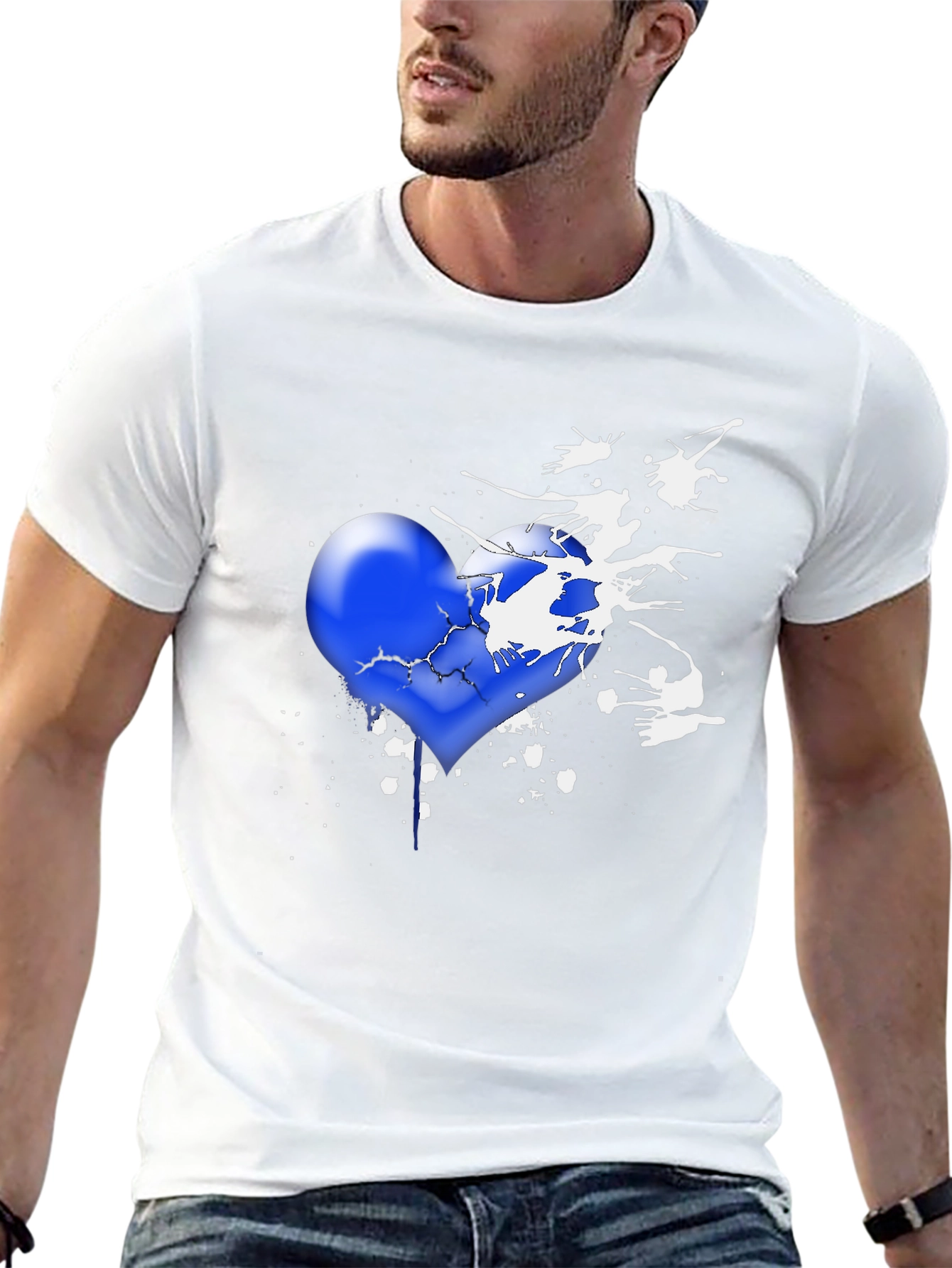 Broken Heart T-Shirt - Artistic Design