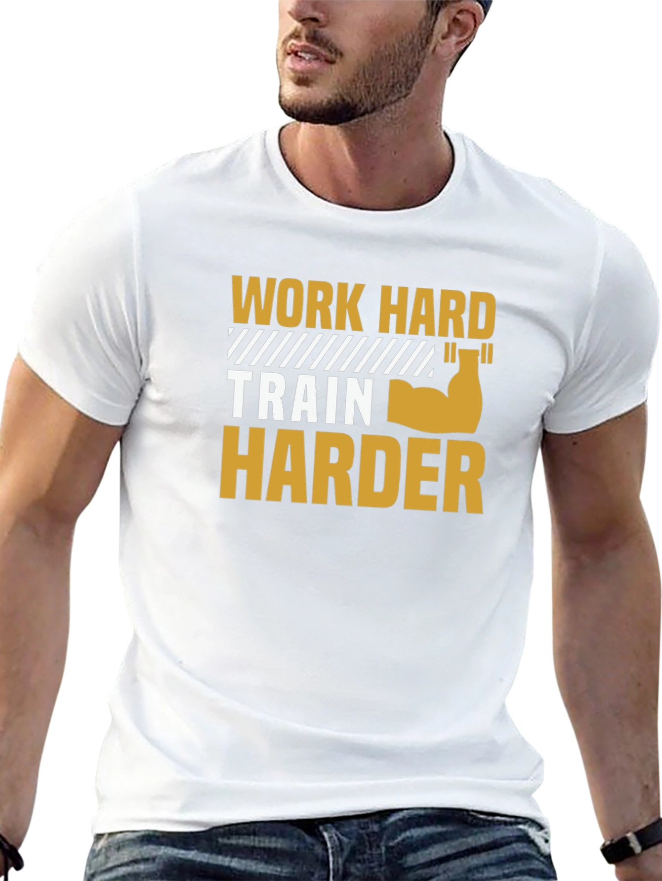 Work Hard Train Harder Graphic Tee