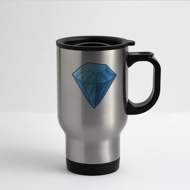 Elegant Blue Diamond Illustration