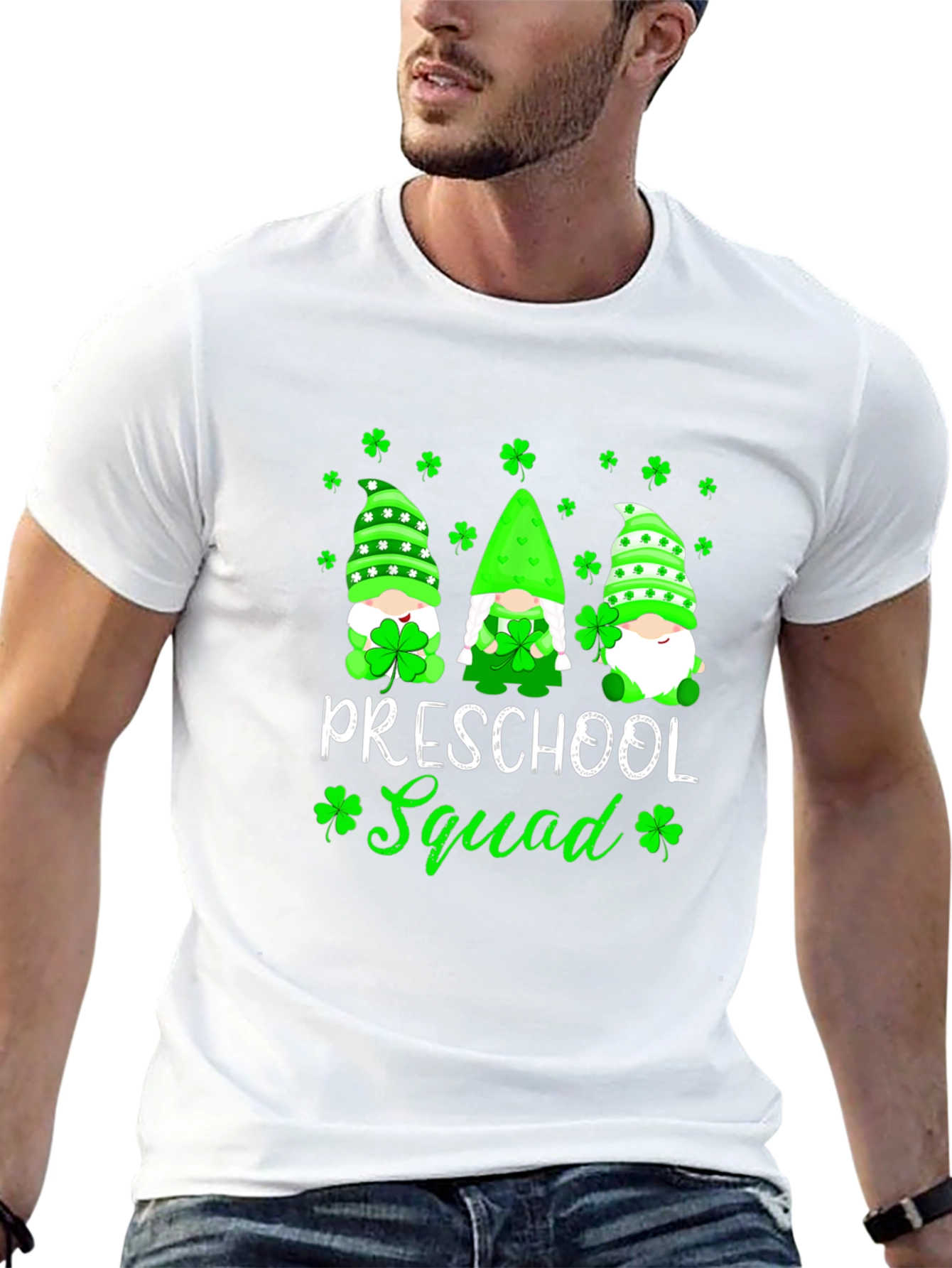 Preschool Squad St. Patricks Day Gnome T-Shirt