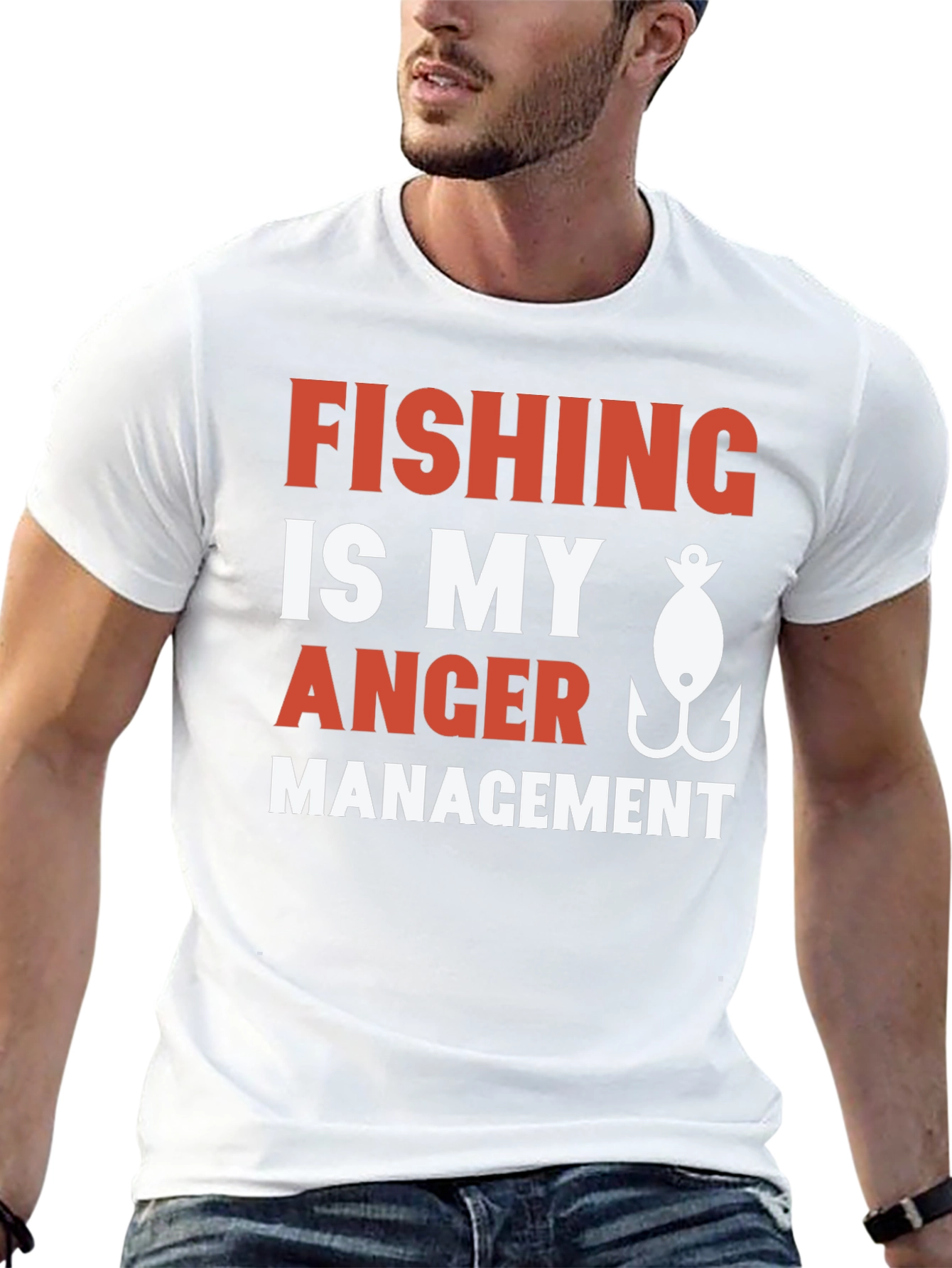 Fishing Anger Management Graphic Tee