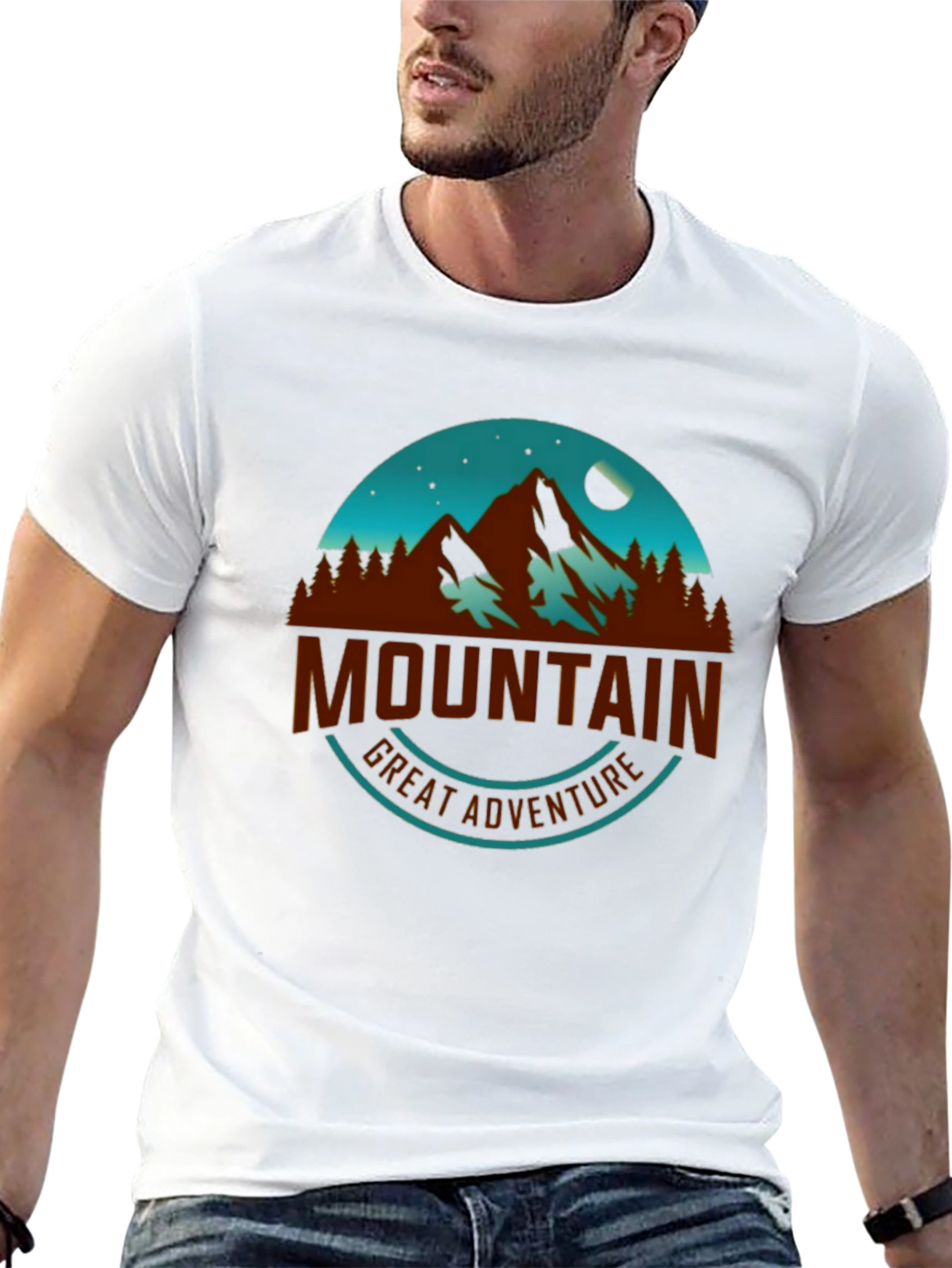 Mountain Adventure Graphic Tee - Black