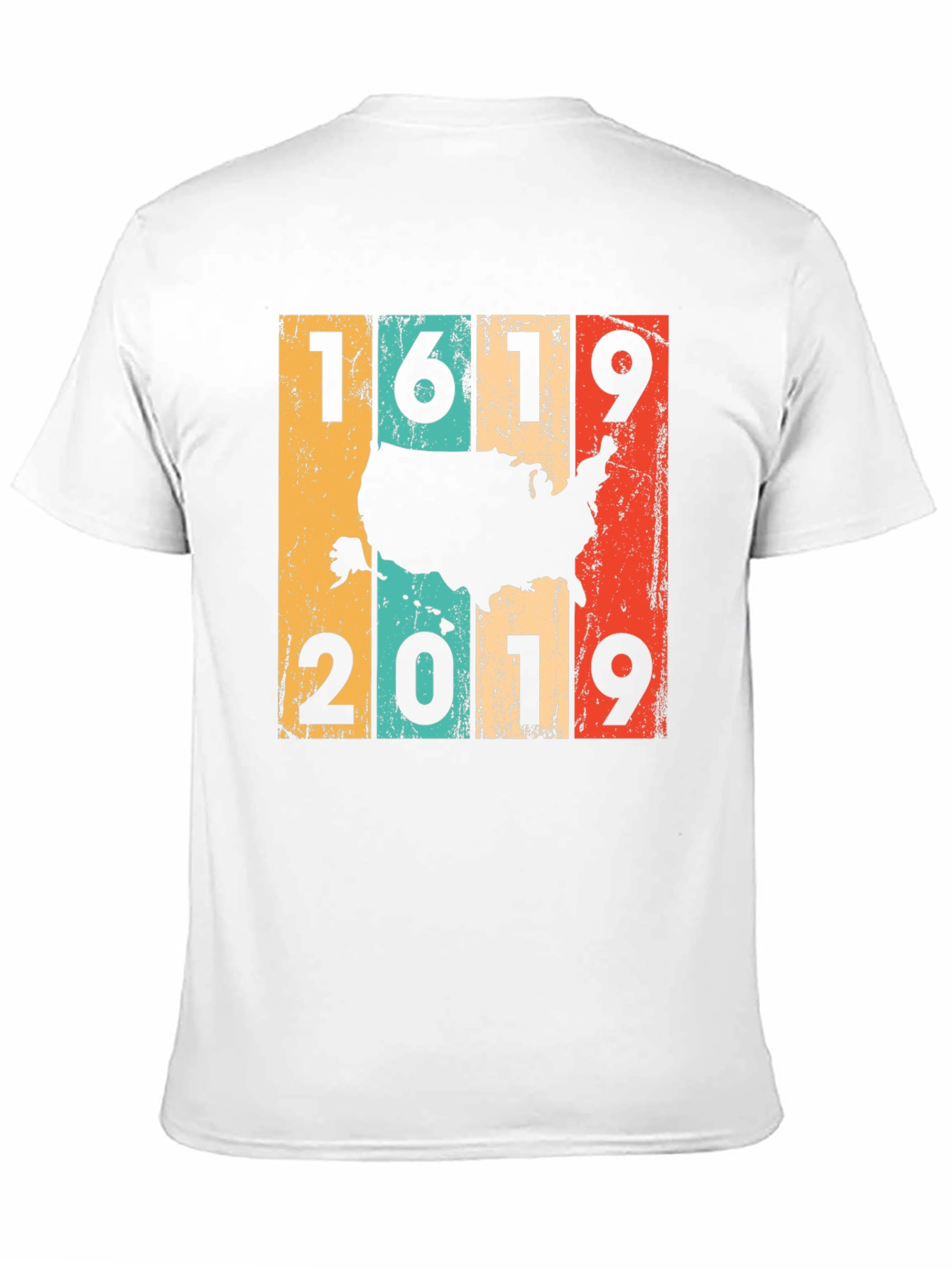 1619-2019 US Map Graphic Tee
