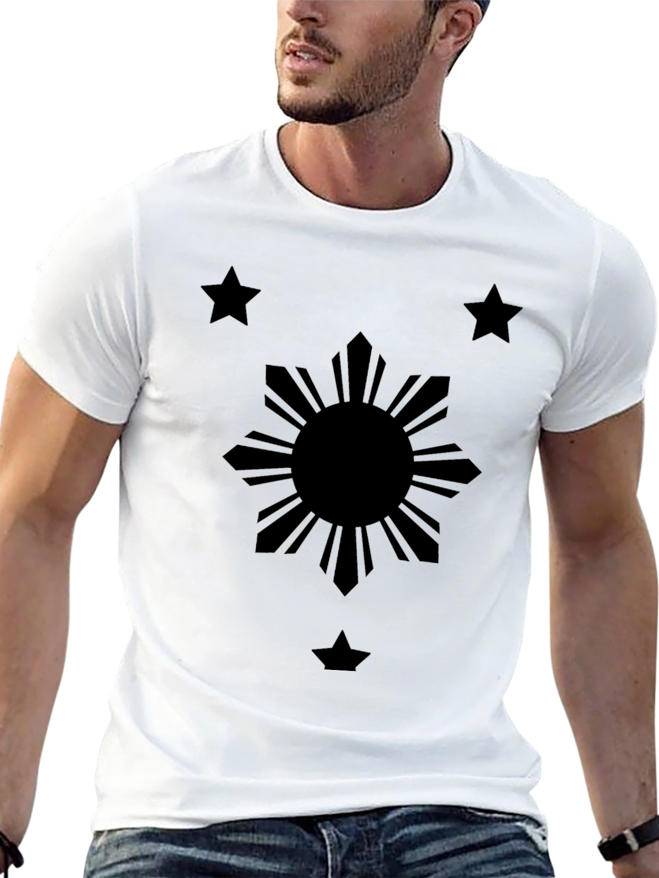 Philippines Flag Sun & Stars Graphic T-Shirt