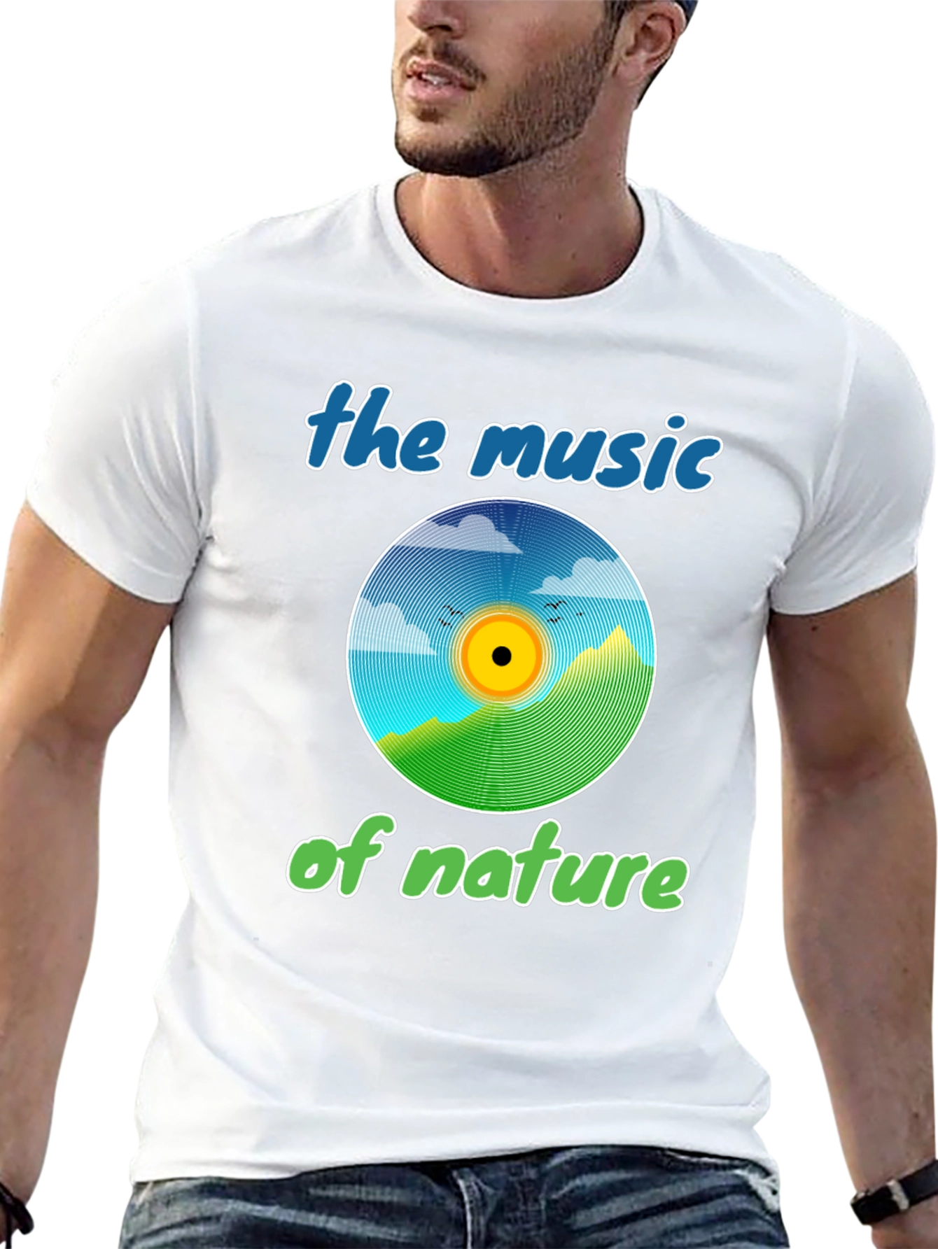Natures Music Graphic Tee - Eco-Friendly Design