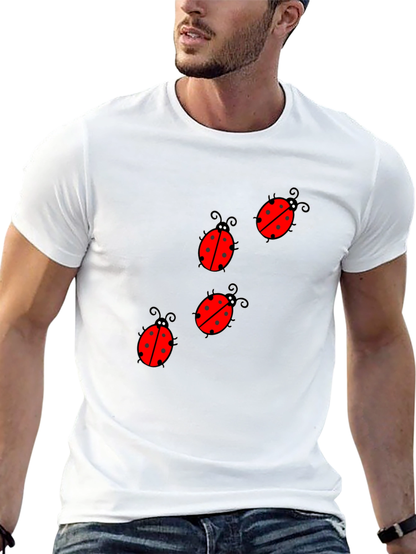 Ladybug Graphic Print Tee