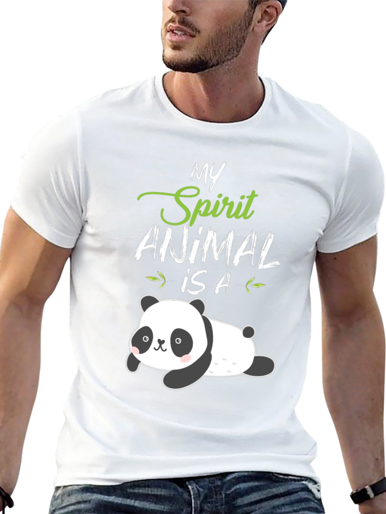 My Spirit Animal Panda Black T-Shirt