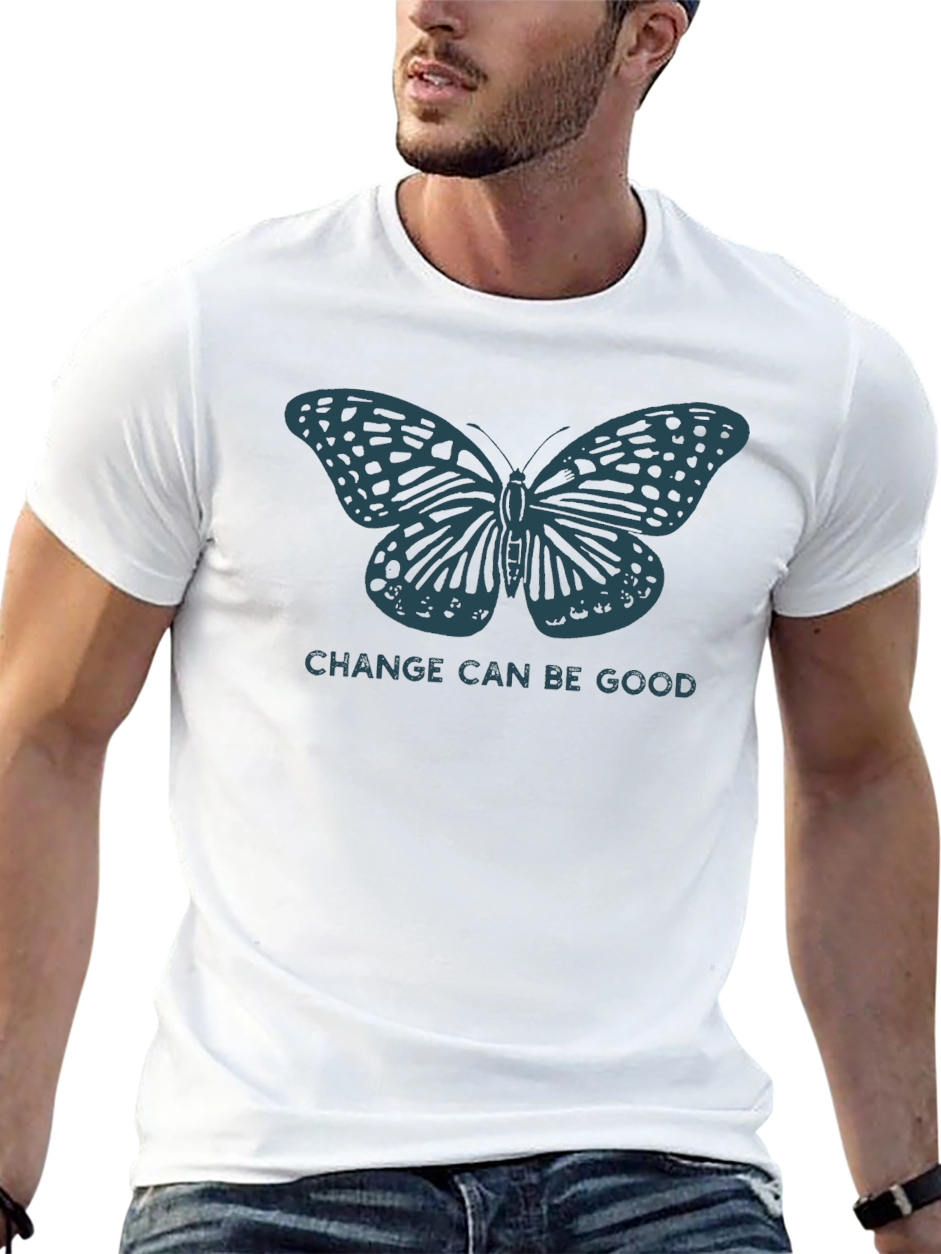 Butterfly Change is Good Mens Graphic Tee