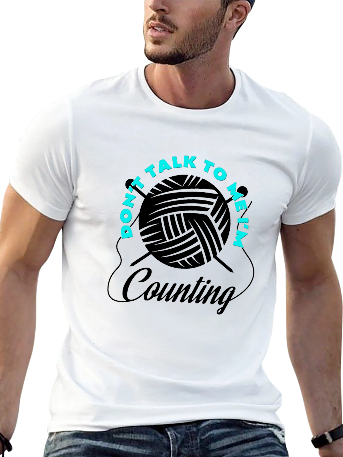 Knitting Enthusiast T-Shirt - Dont Talk Im Counting