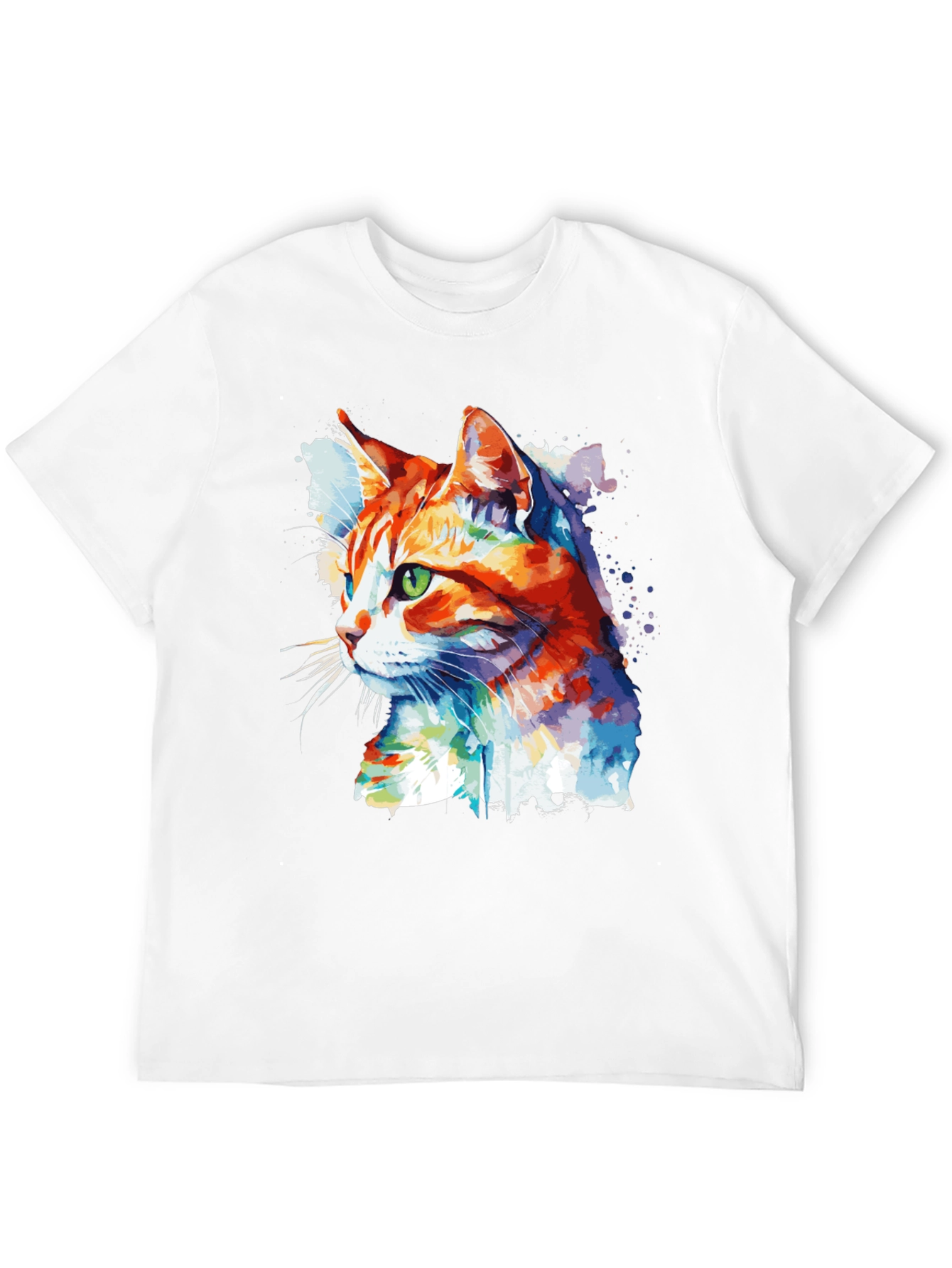 Watercolor Cat Graphic Tee