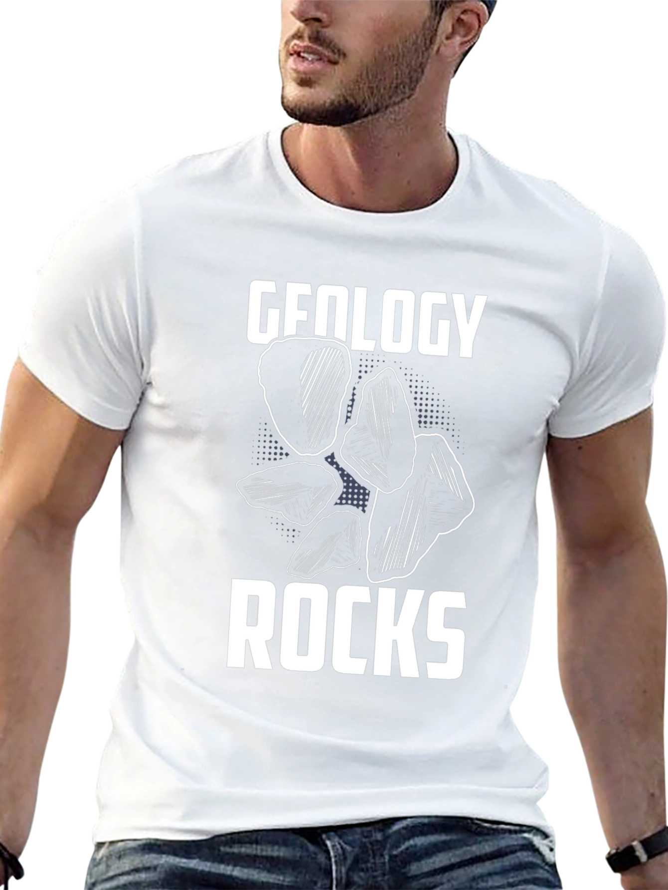 Geology Rocks Graphic Tee - Black Cotton T-Shirt